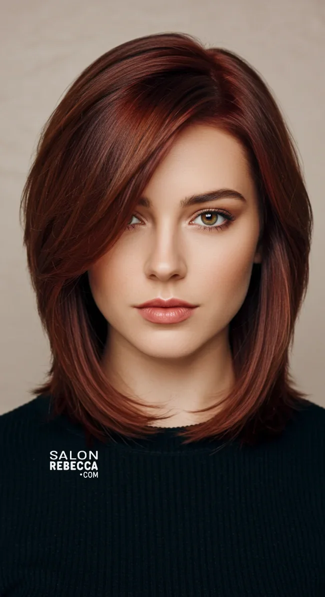 9. Side-Swept Layered Hair | 15 Layered Haircuts Are Still The Best For Every Hair Length