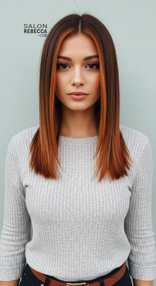 5. Copper Balayage with Lowlights | Copper Balayage: All About Copper Balayage And How To Adopt It