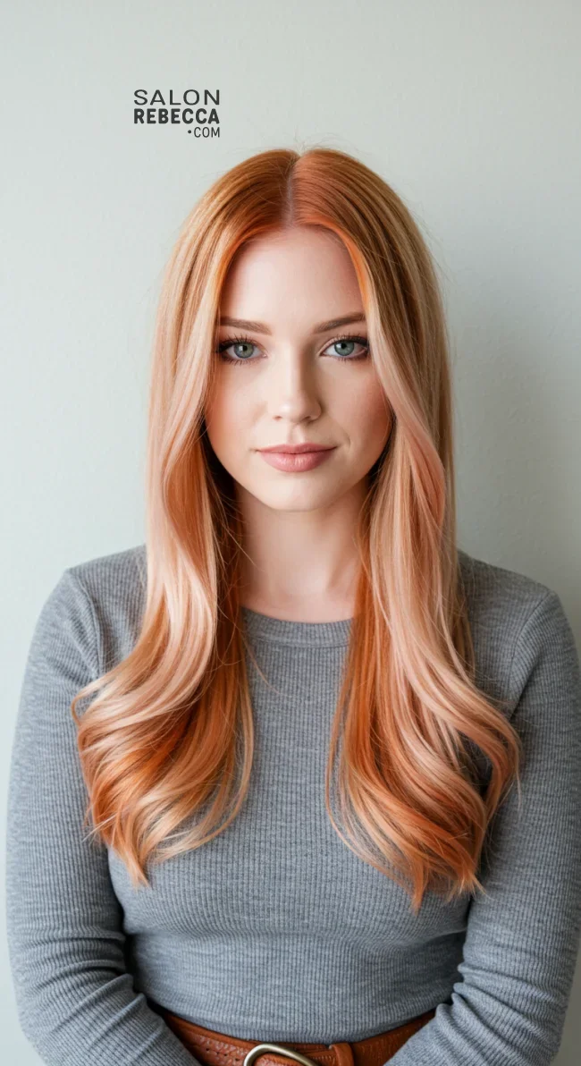 4. Light Copper Balayage on Blonde Hair | Copper Balayage: All About Copper Balayage And How To Adopt It