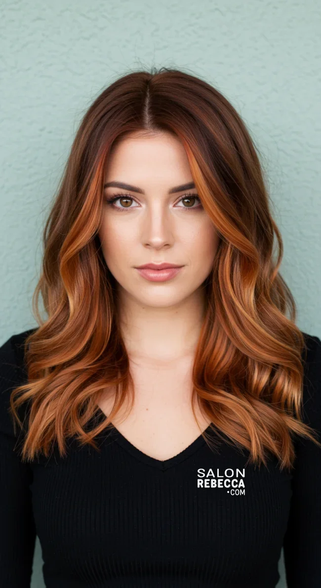 12. Caramel and Copper Balayage | Copper Balayage: All About Copper Balayage And How To Adopt It