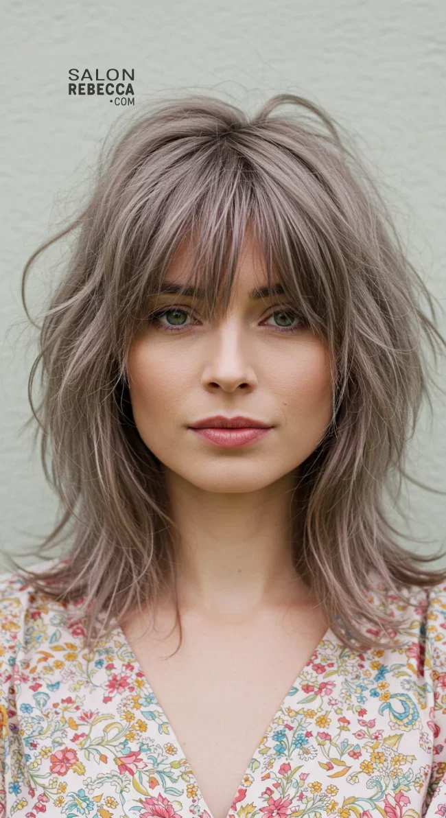 12. Shag Cut with Bangs | 15 Unique Spring Hairstyles – Best Spring Trends