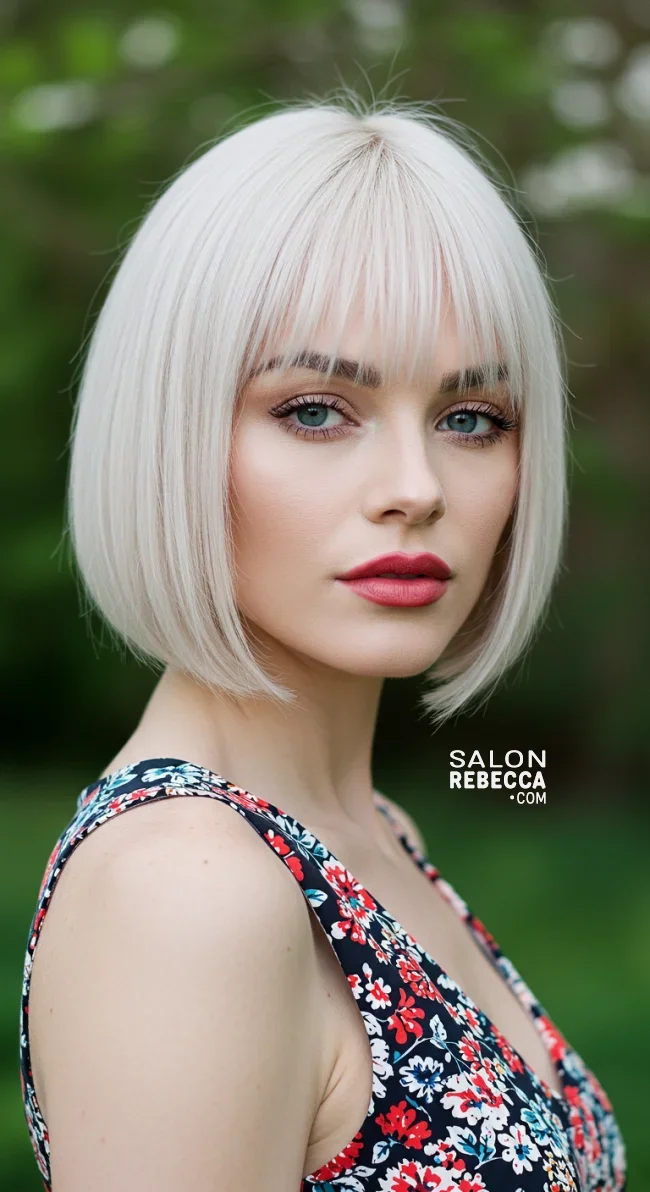 5. Shoulder-Length Blunt Cut | 15 Unique Spring Hairstyles – Best Spring Trends