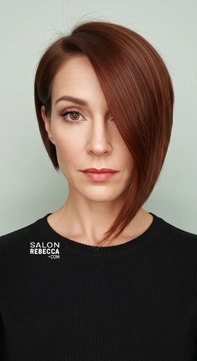 13. Asymmetrical Bob | 15 Trendy Hairstyles For Older Women To Spice Up Their Look