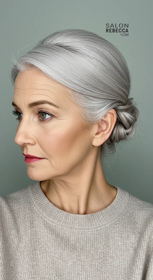 6. Elegant French Twist | 15 Trendy Hairstyles For Older Women To Spice Up Their Look