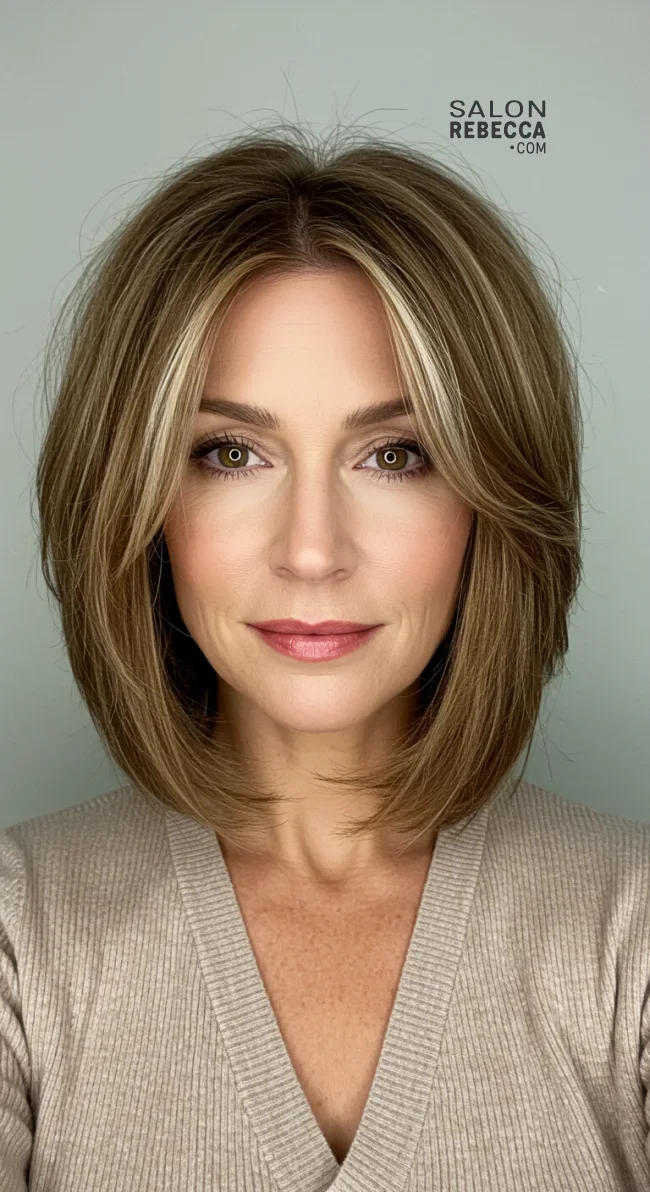 11. Feathered Cut with Layers | 15 Trendy Hairstyles For Older Women To Spice Up Their Look