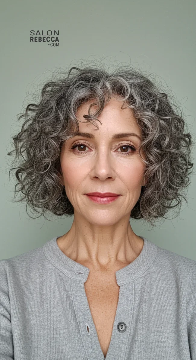 9. Voluminous Curly Bob | 15 Trendy Hairstyles For Older Women To Spice Up Their Look