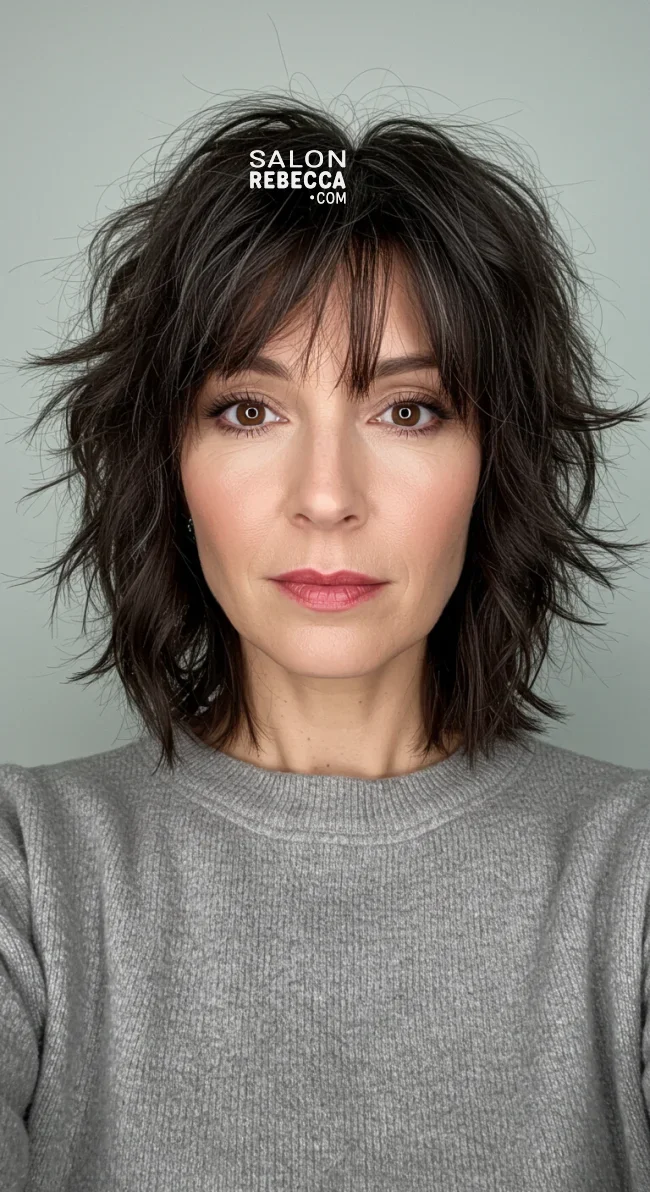 5. Textured Shag Cut | 15 Trendy Hairstyles For Older Women To Spice Up Their Look
