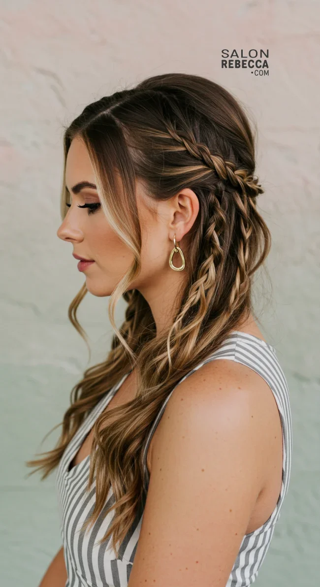 10. Twisted Half-Updo | Top 15 Modern Updo Hairstyles: Styling Tips And Trend Insights
