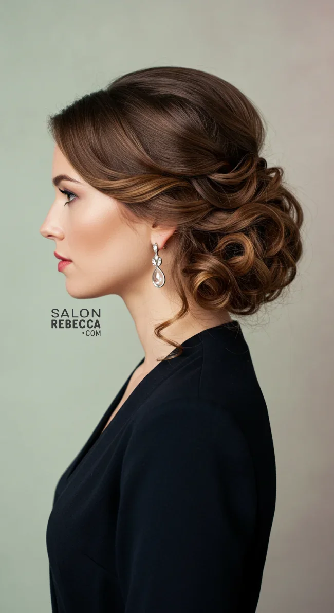 7. Loose Curls Updo | Top 15 Modern Updo Hairstyles: Styling Tips And Trend Insights