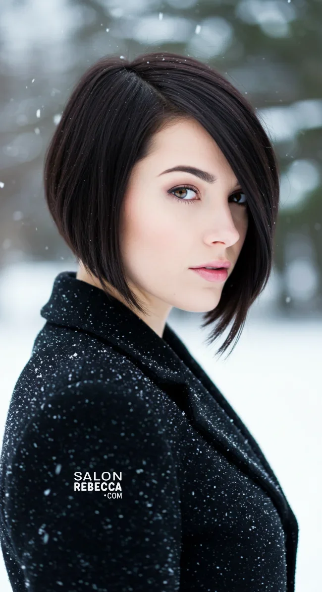 11. Asymmetrical Bob | 15 Winter Haircut Trends To Jump On Right Now