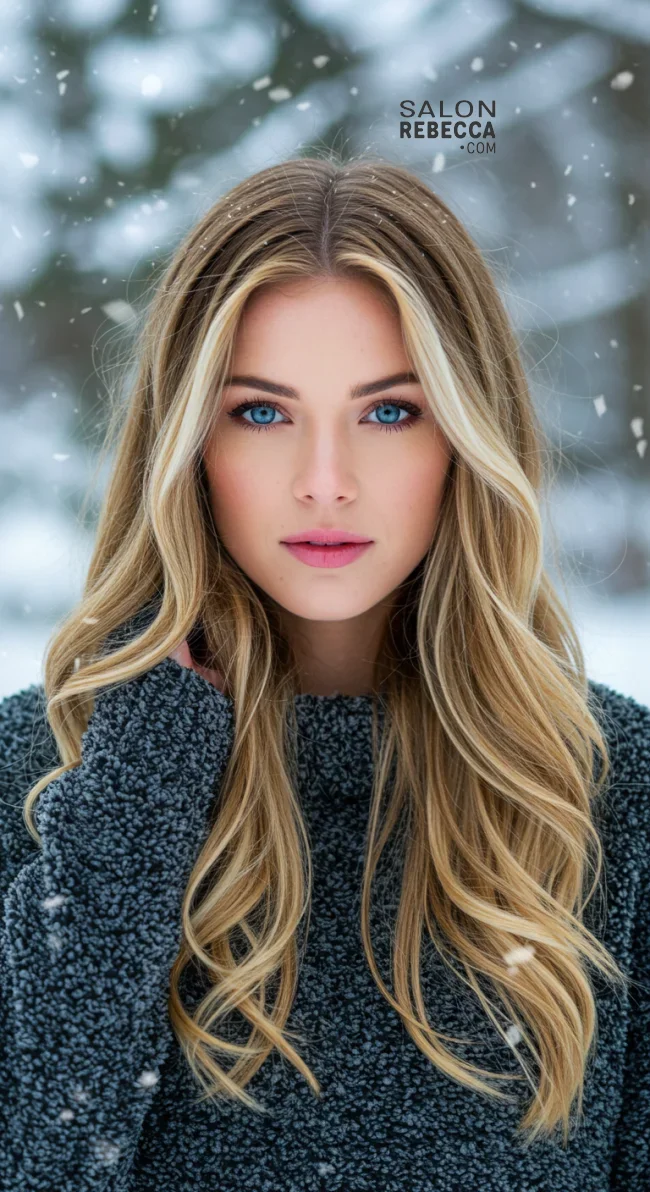 7. Long Feathered Layers | 15 Winter Haircut Trends To Jump On Right Now