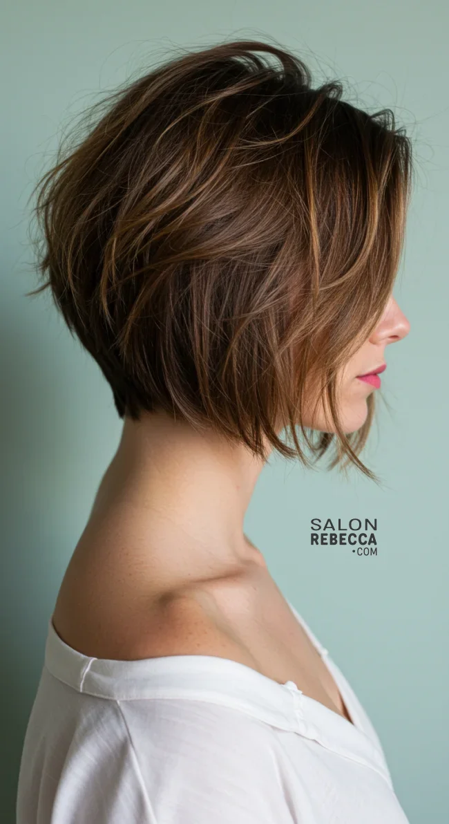 1. Textured Blunt Inverted Bob | Messy Inverted Bob Ideas That Ooze Tremendous Rizz