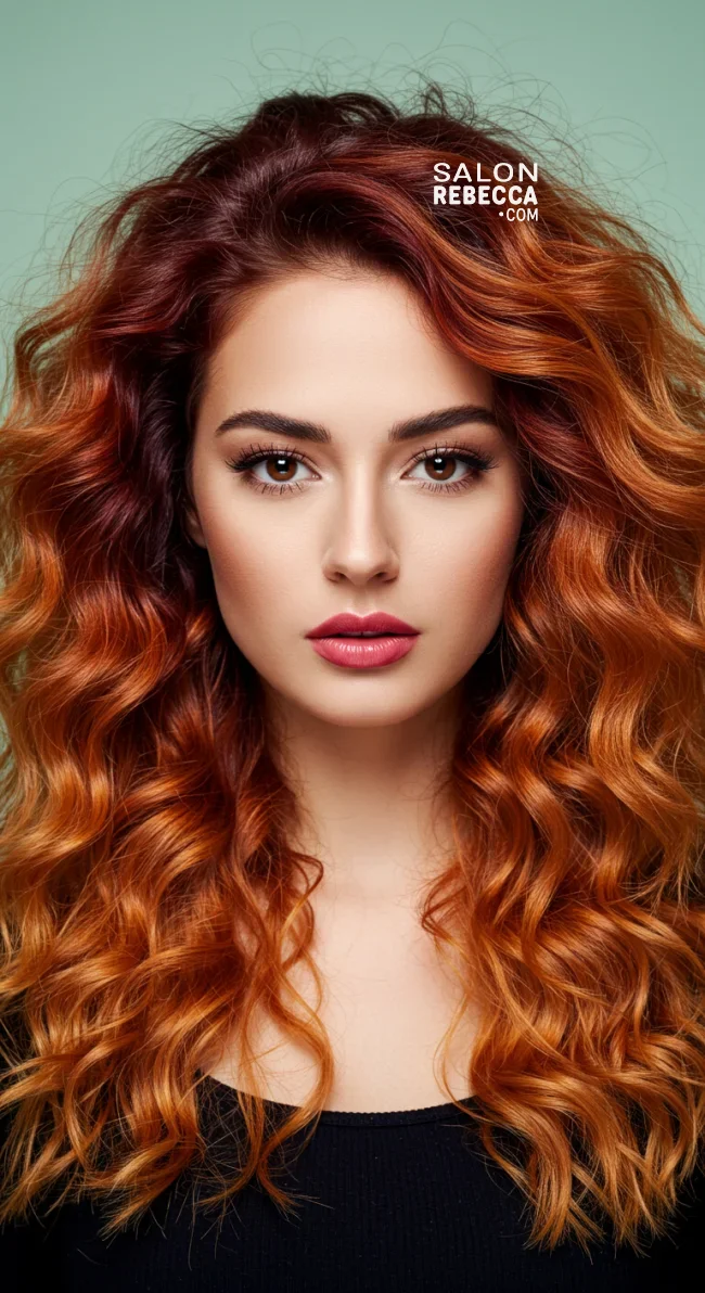 11. Deep Auburn to Copper Blonde Ombre | 15 Majestic Ombre Winter Hair Colors Not To Miss