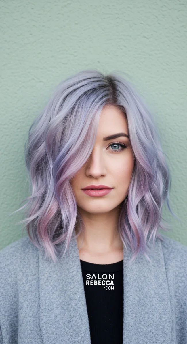 10. Silver Grey to Pastel Blue Ombre | 15 Majestic Ombre Winter Hair Colors Not To Miss
