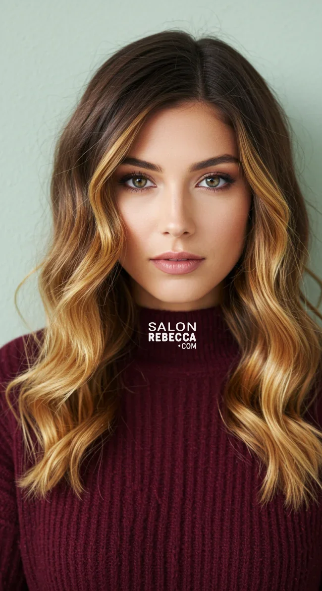 9. Chocolate Brown to Honey Blonde Ombre | 15 Majestic Ombre Winter Hair Colors Not To Miss