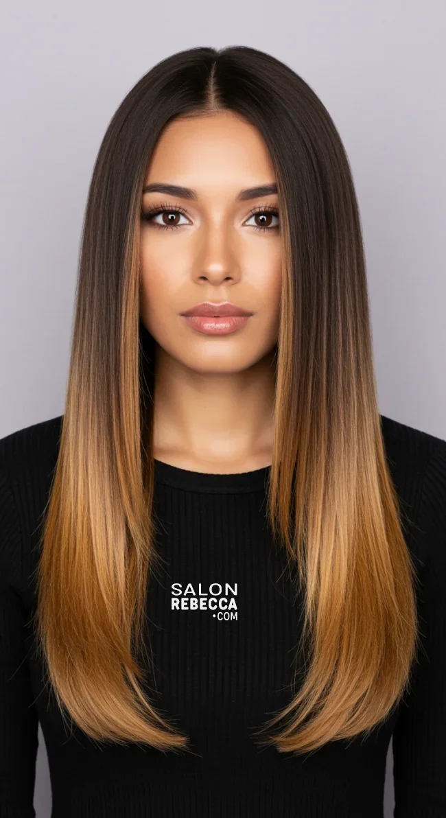 3. Caramel Ombr&eacute; on Long Hair | Unveiling The Allure Of Caramel Hairstyles - Sweeter Than Ever