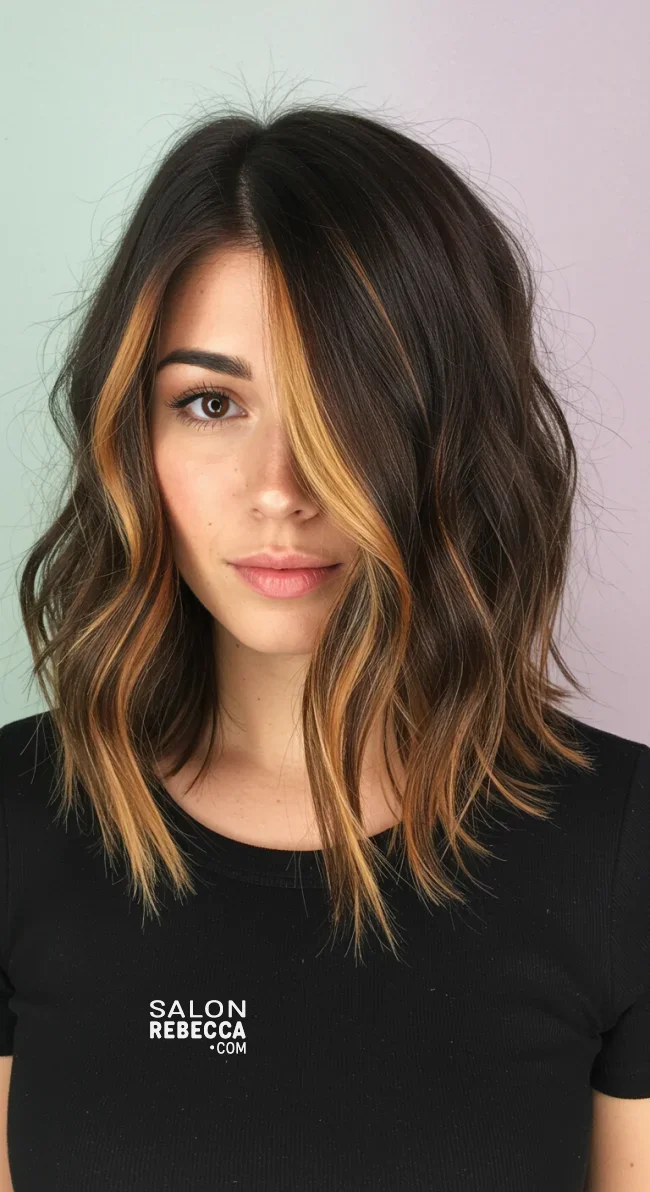 2. Honey Caramel Highlights on Brunette Hair | Unveiling The Allure Of Caramel Hairstyles - Sweeter Than Ever