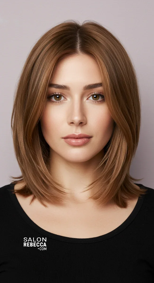14. Caramel Brown Soft Layers | Unveiling The Allure Of Caramel Hairstyles - Sweeter Than Ever