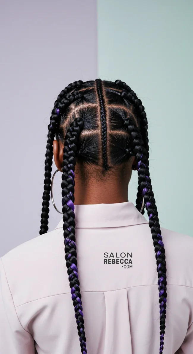 3. Double Dutch Braids | 5 Cool Ideas Of The Signature Coi Leray Braids