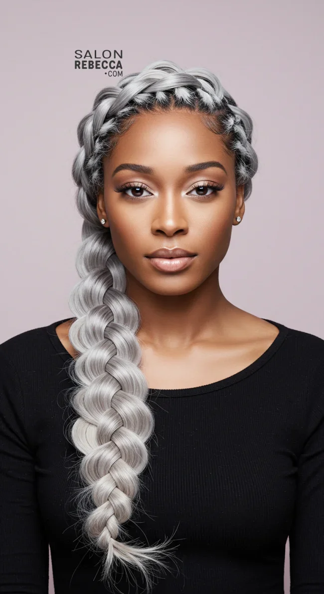 4. Giant Fishtail Braids | 5 Cool Ideas Of The Signature Coi Leray Braids