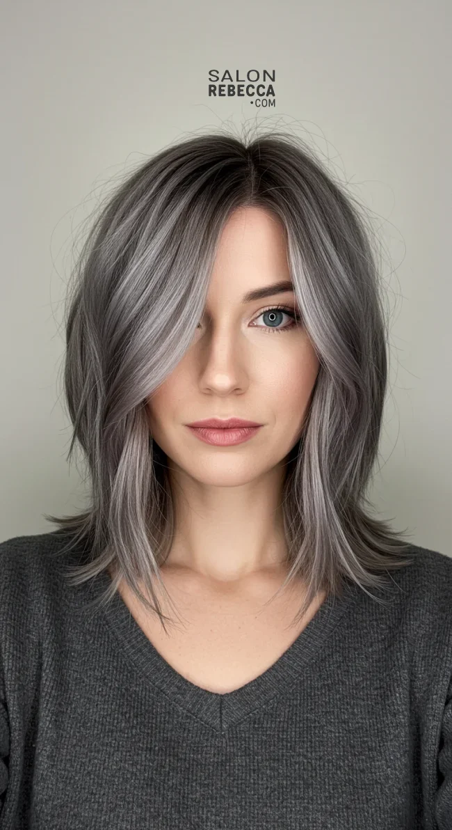 4. Dimensional Mushroom Brown Balayage | Reverse Balayage On Grey Hair: Everything You Need To Know