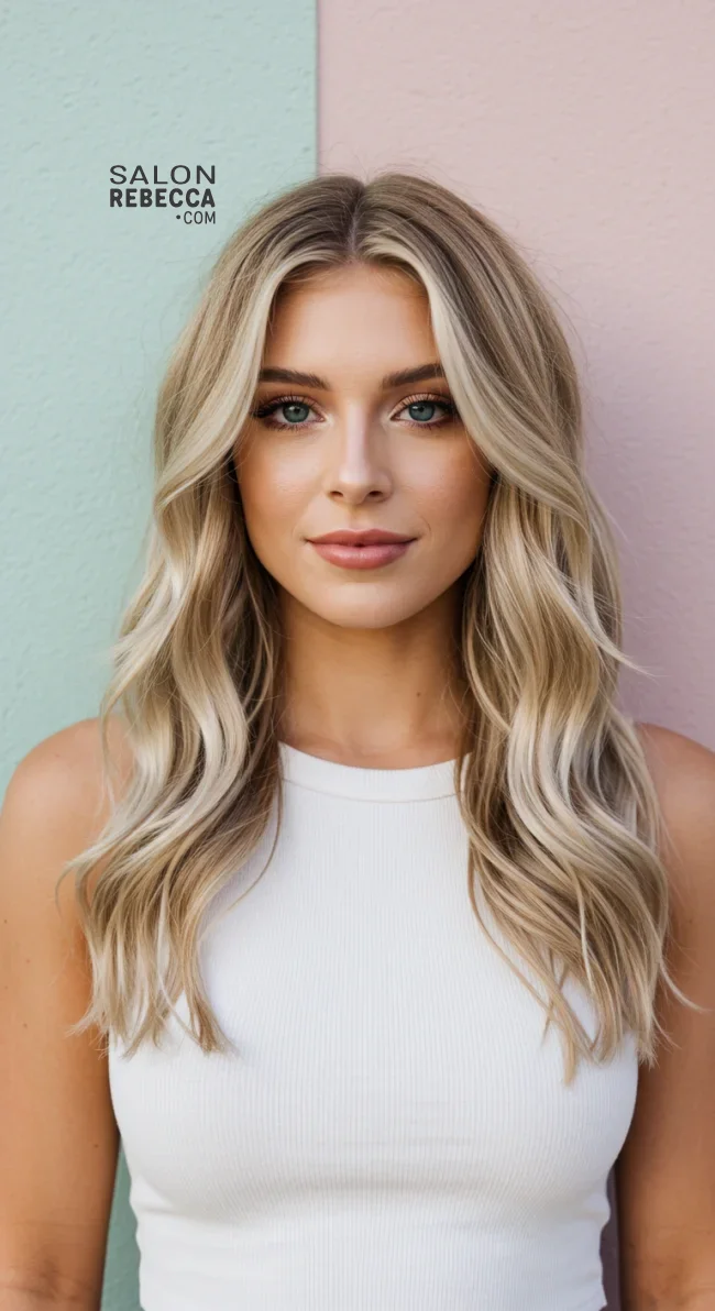 12. Step Cut with Beachy Waves | Step Cutting Hairstyles For Long Hair: Stylish Trends