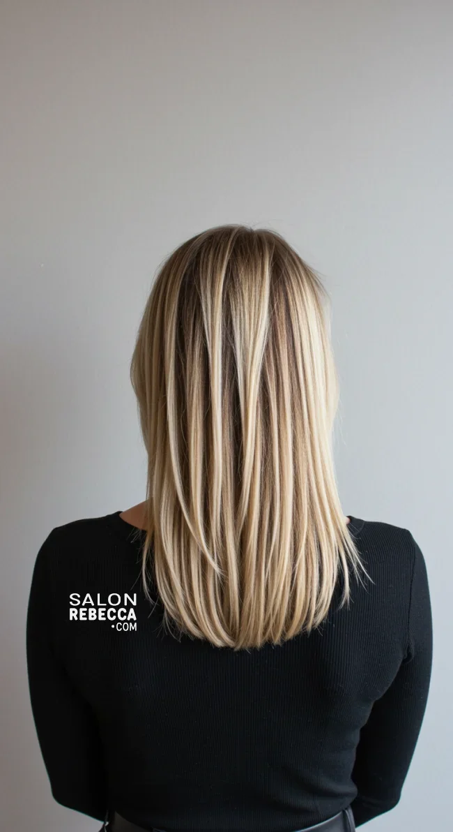 10. Step Cut with V-Shaped Layers | Step Cutting Hairstyles For Long Hair: Stylish Trends