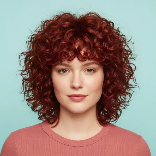 6. Medium Length Curly Shag | Short Vs. Long Shag: Which One Is Right For You?