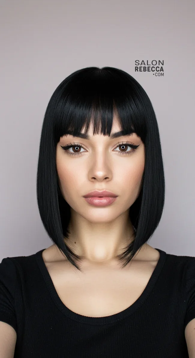 13. Jet Black Glass Hair | Hair Color Trends Of 2025: A Comprehensive Guide To On-Trend Shades And Styles