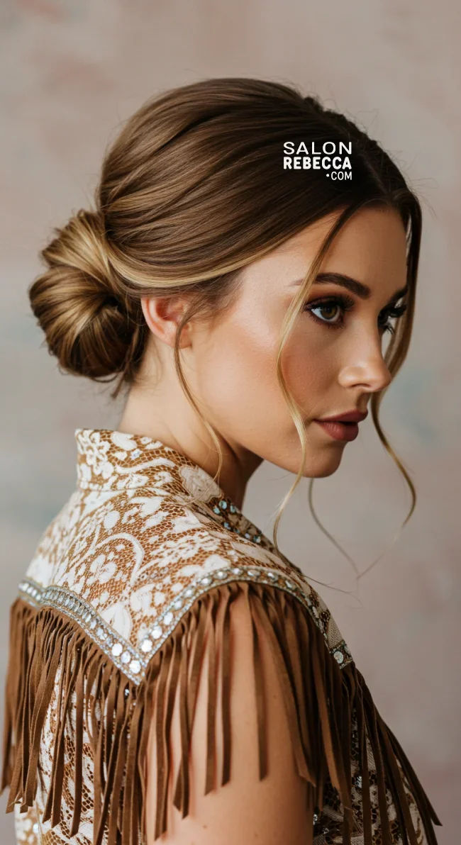 8. Western Chic Updo | 8 Best Cowgirl Hairstyles: Top Western-Inspired Looks To Try