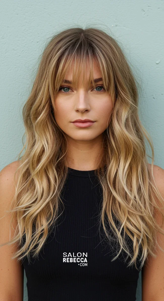5. Loose Waves with Birkin Bangs | Birkin Bangs: Retro Chic Revival Takes The Hair Scene By Storm