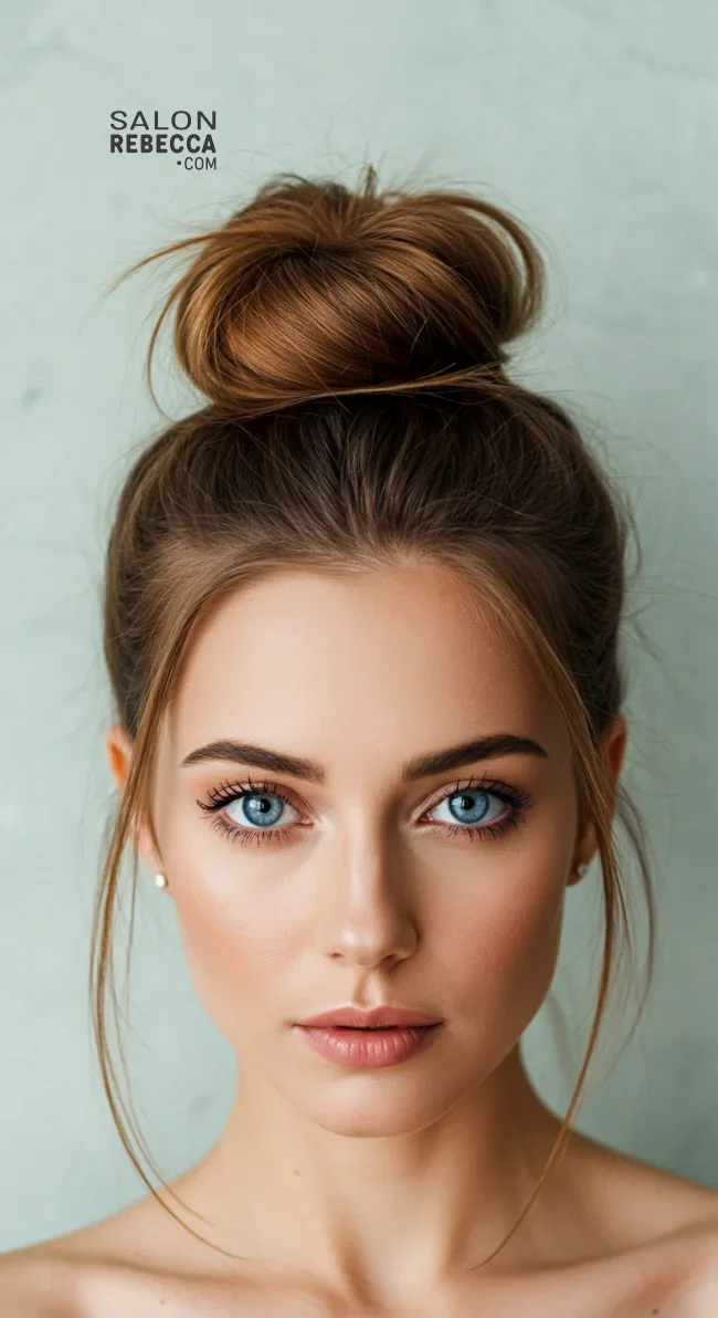 11. Top Knot | Electrified Hair: 15 Helpful Hairstyles To Calm Down Your Frizzy Hair
