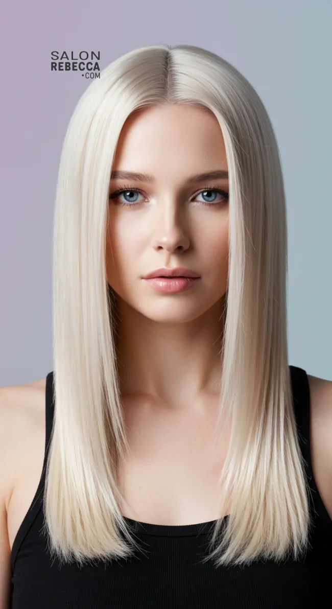14. Straight & Shiny | Electrified Hair: 15 Helpful Hairstyles To Calm Down Your Frizzy Hair