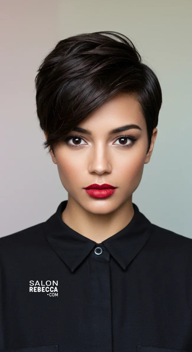 14. Side-Parted Sleek Pixie | 15 Short Hairstyles That Define Sexy Sophistication In The Last Year
