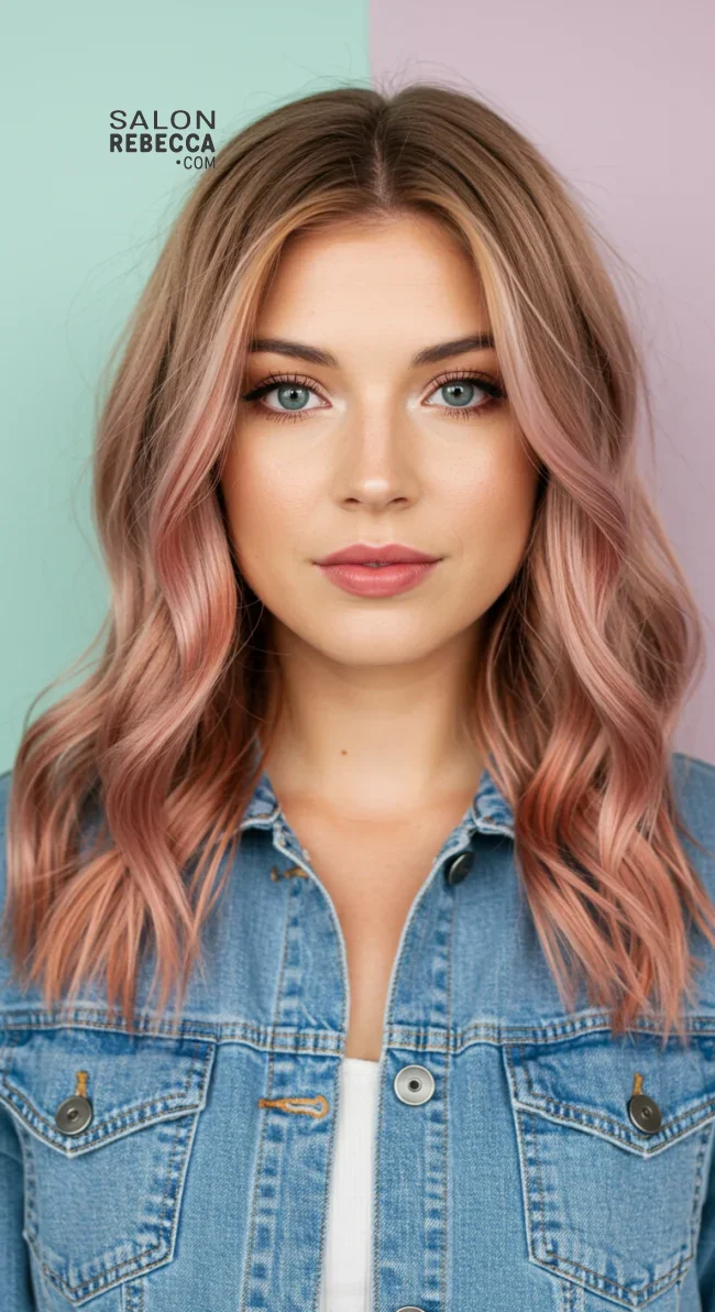 9. Rose Gold Highlights | Trendy Hairstyles With Highlights To Illuminate Your Look