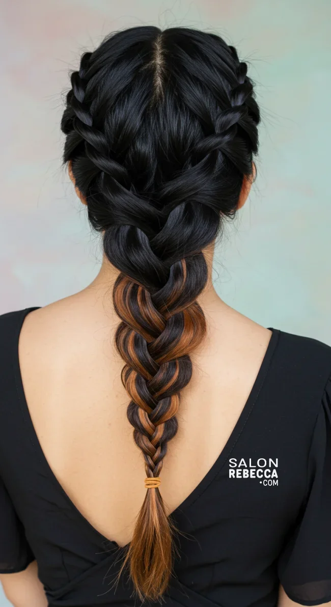 8. Fishtail Braid with Rubber Bands | 10 Quick And Cute Rubber Band Hairstyles For Every Occasion