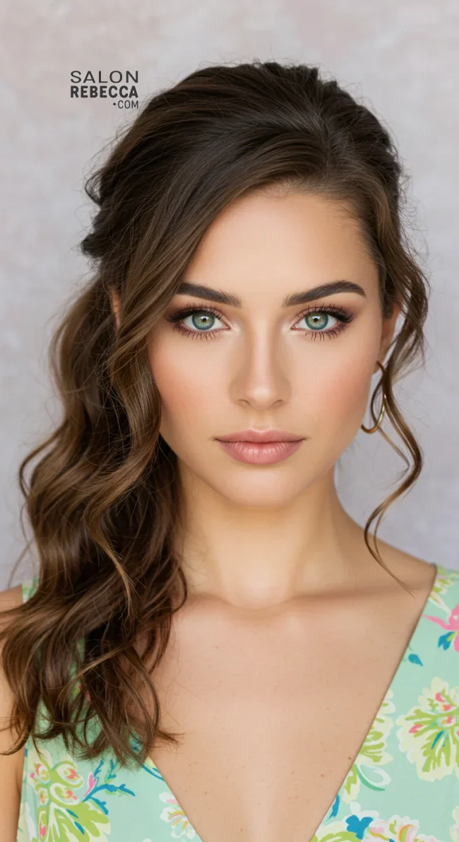 6. Side-Swept Ponytail | 10 Quick And Cute Rubber Band Hairstyles For Every Occasion