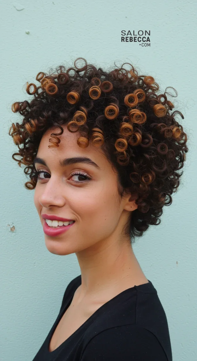9. Curly Pixie Cut | Pixie Hairstyles For Trendsetting Elegance