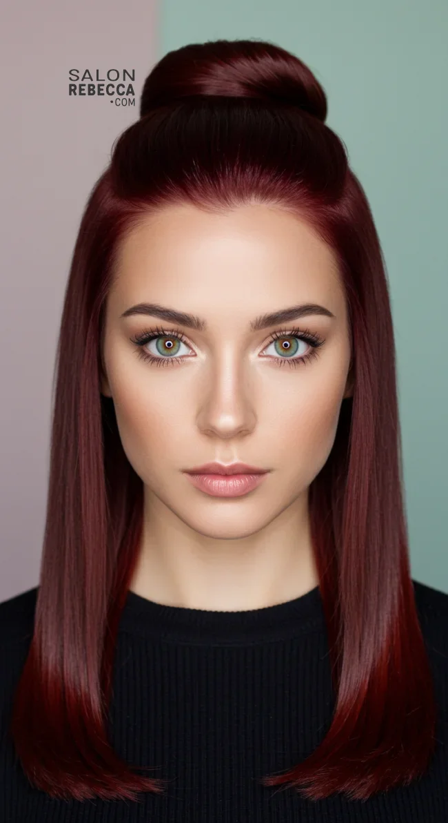4. Sleek High Half Bun | Half Bun: Universally Loved As A Style Craze