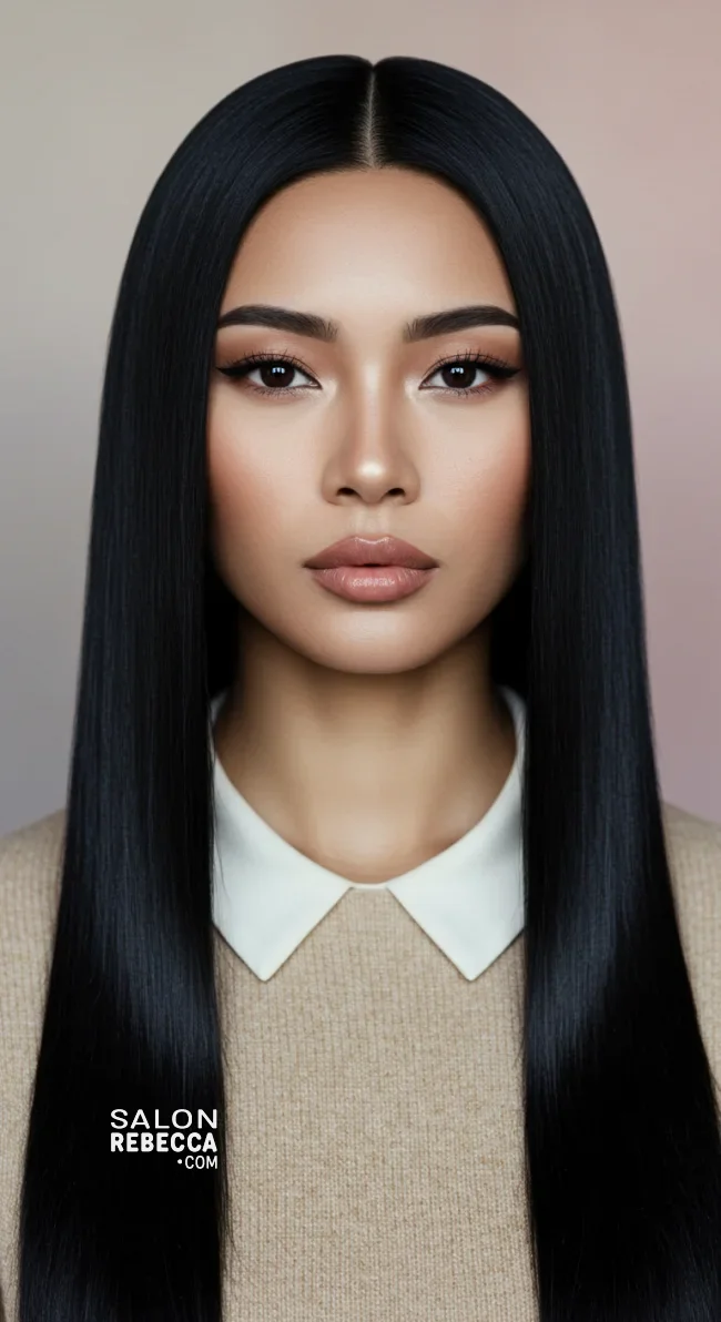5. Straight and Sleek | 8 Best 1970S Hairstyles That Will Give A Cool Vintage Look