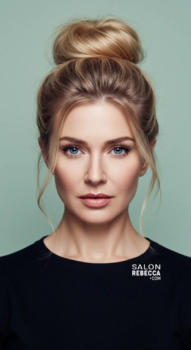 10. High-Volume Updo | 10 Bold Hairstyles For Women Over 50 With Square Faces