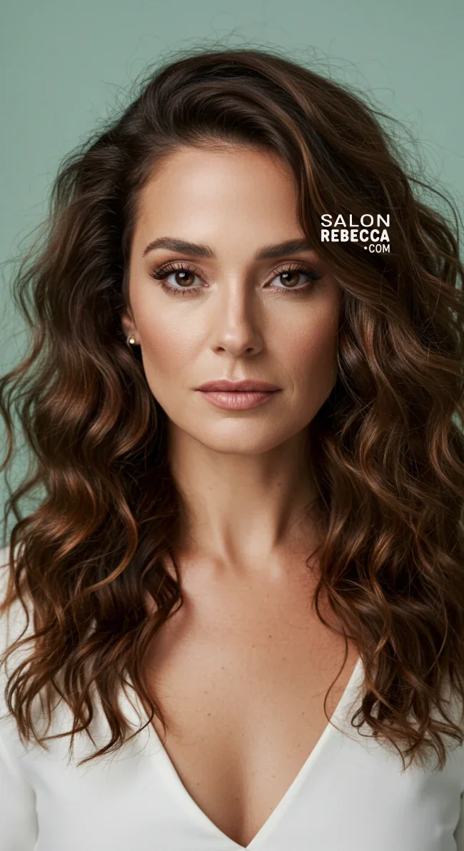 7. Soft Curls with a Side Part | 10 Bold Hairstyles For Women Over 50 With Square Faces