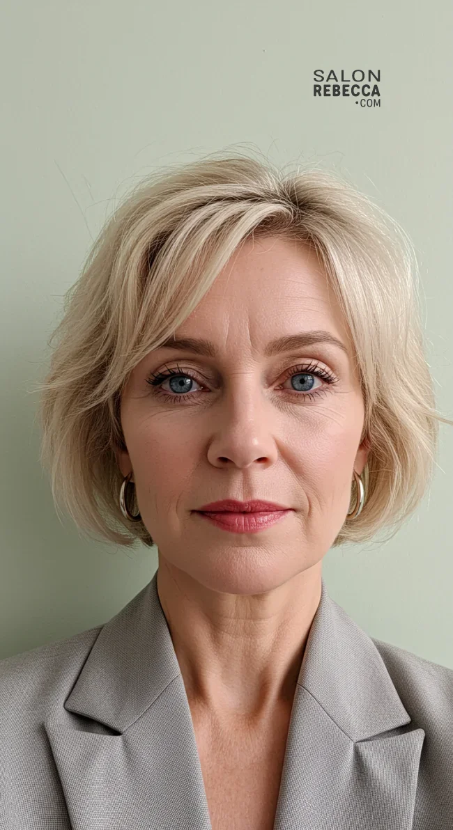 7. Feathered Short Cut | Trending Short Hairstyles For Women Over 50 (2025)