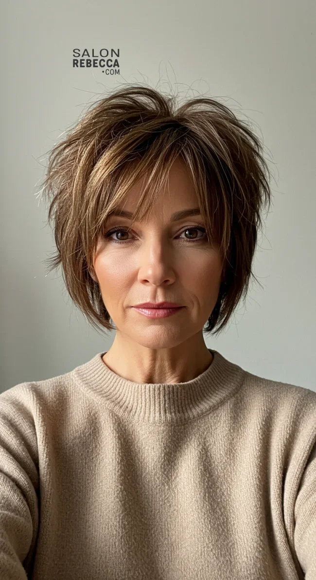3. Short Shag Cut | Trending Short Hairstyles For Women Over 50 (2025)