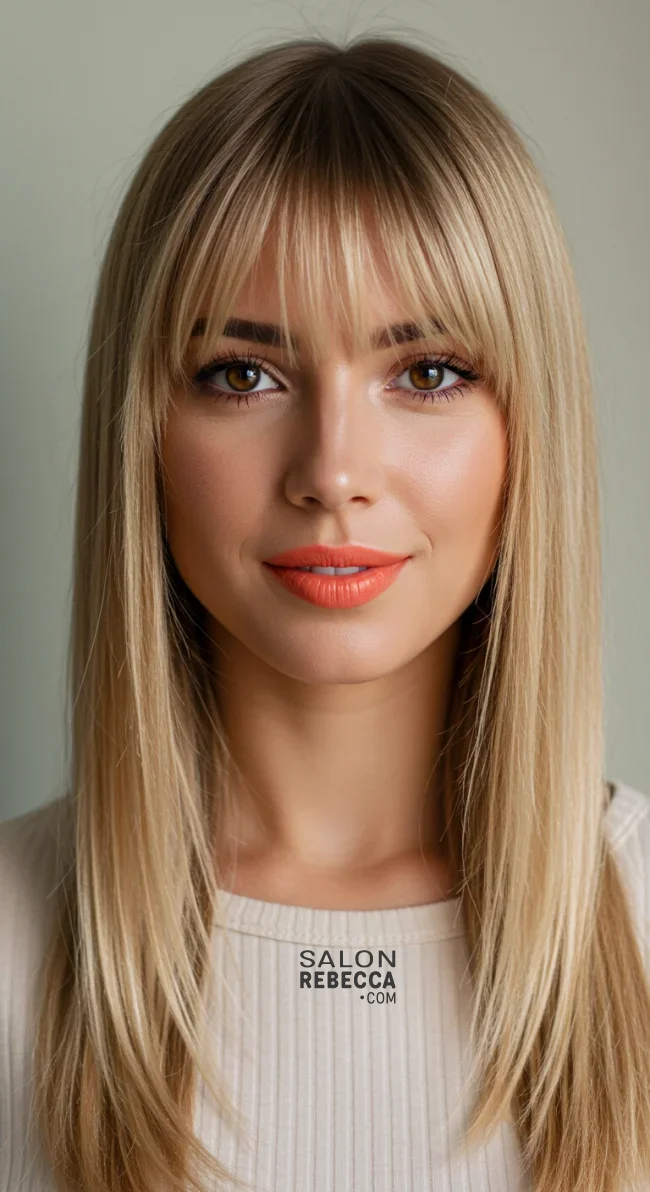 11. Curtain Bangs with Straight Hair | Hairstyle Trends: A Comprehensive Guide For The Latest Hair Fashion