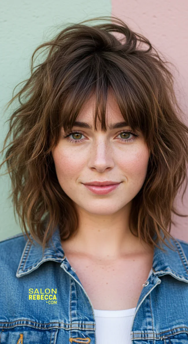 7. Shaggy Layers with Curtain Bangs | Hairstyle Trends: A Comprehensive Guide For The Latest Hair Fashion