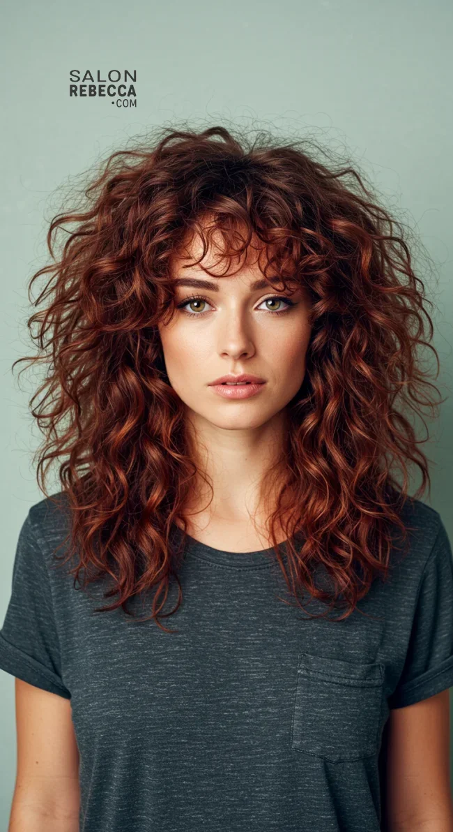 5. Curly Wolf Cut | Most Beautiful Wolf Cut Hairstyles For This Winter
