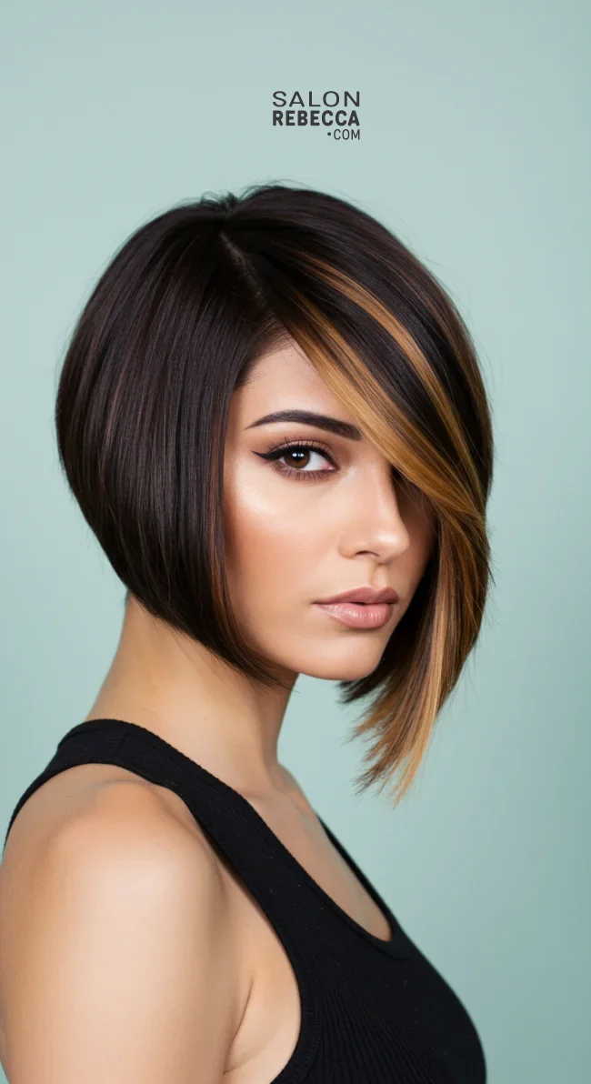 11. Asymmetrical Balayage Cut | Trendy Hairstyles With Balayage - Brighten Your Look