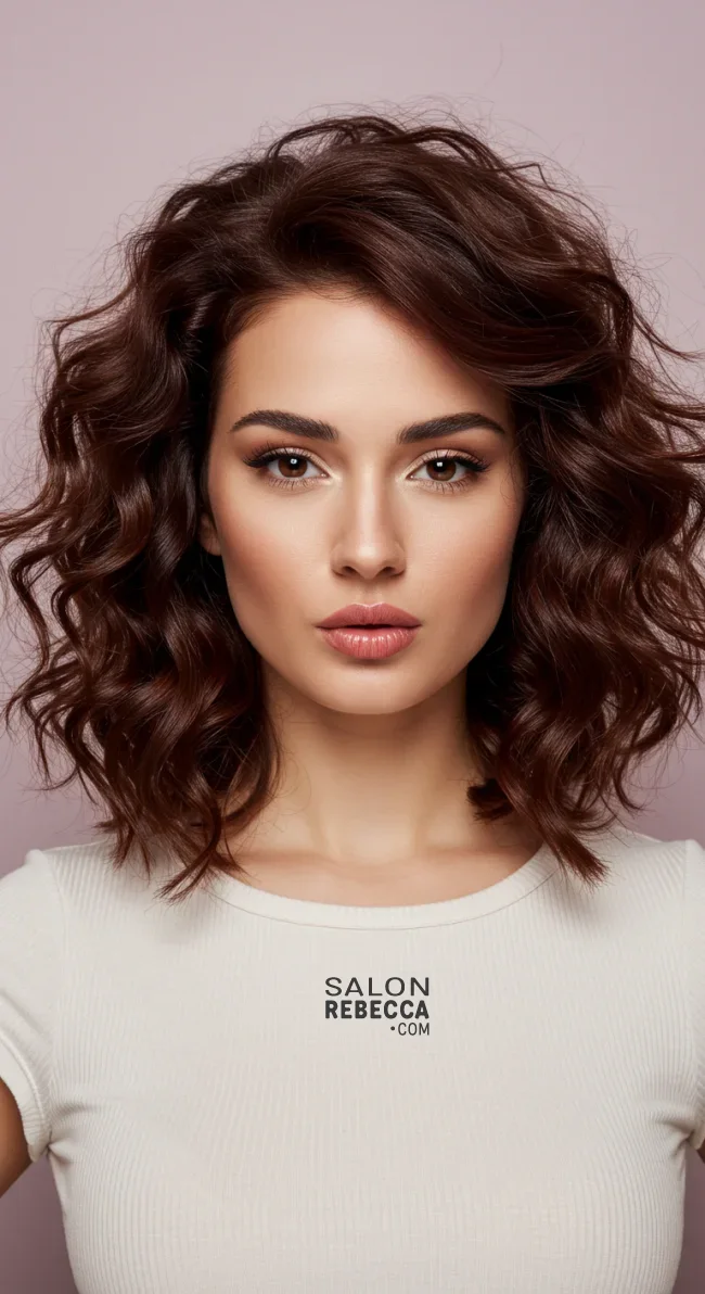 4. Shoulder-Length Curls | Top Hairstyles For Square Face Shape - Flattering Styles