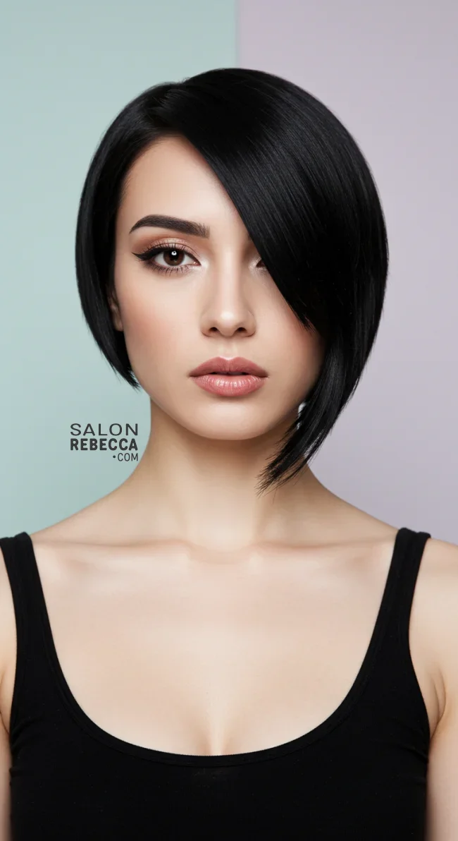 5. Asymmetrical Bob | Top Hairstyles For Square Face Shape - Flattering Styles